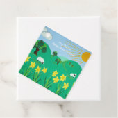 Leuke schilderachtig illustratie van schattig scha bedankjes labels (In situ)