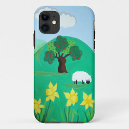 Leuke schilderachtig illustratie van schattig scha Case-Mate iPhone case