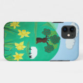 Leuke schilderachtig illustratie van schattig scha Case-Mate iPhone case (Achterkant (horizontaal))