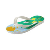 Leuke schilderachtig illustratie van schattig scha kinder teenslippers (Schuin)