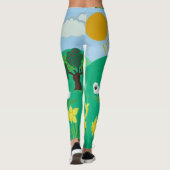 Leuke schilderachtig illustratie van schattig scha leggings (Achterkant)