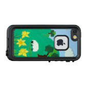 Leuke schilderachtig illustratie van schattig scha LifeProof iPhone hoesje (Achterkant (horizontaal))