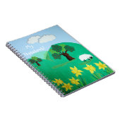 Leuke schilderachtig illustratie van schattig scha notitieboek (Rechterzijde)