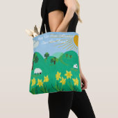Leuke schilderachtig illustratie van schattig scha tote bag (Dichtbij)