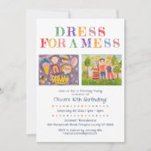 Leuke Schilderfeest met de Kunst van je Kind Verja Kaart (Voorkant)