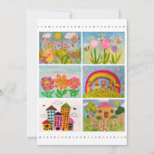 Leuke Schilderfeest met de Kunst van je Kind Verja Kaart (Achterkant)