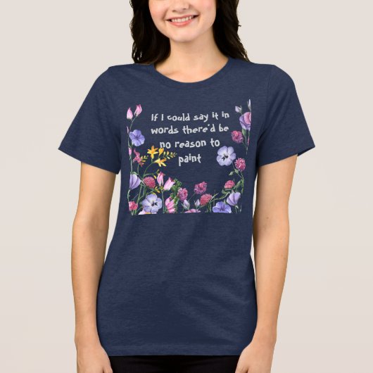 Leuke Schilderkunst Schilders Artist Inspirerende Tri-Blend Shirt (Voorkant)
