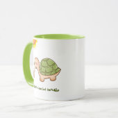 Leuke schildpad cartoon Koffie Mok (Voorkant links)
