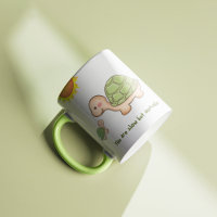 Leuke schildpad cartoon Koffie Mok