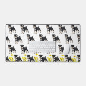 Leuke Schnauzer Desk Mat (Keyboard & Muis)