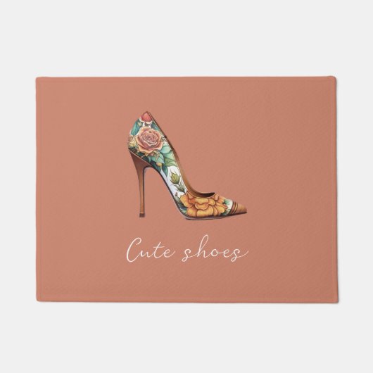 Leuke Schoenen Roze Hoge Heel Boutique Deurmat (Voorkant)