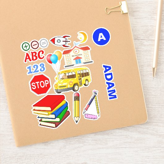 Leuke School Stickers (Kinder activiteiten) (Notitieboek)