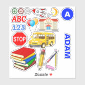 Leuke School Stickers (Kinder activiteiten) (Vel)