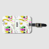 Leuke schoolbenodigdheden personages bagagelabel (Voorkant (horizontaal))