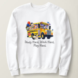 Leuke schoolbuschauffeur feest T-shirts gepersonal