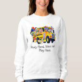 Leuke schoolbuschauffeur feest T-shirts gepersonal (Voorkant)