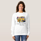 Leuke schoolbuschauffeur feest T-shirts gepersonal (Voorkant volledig)