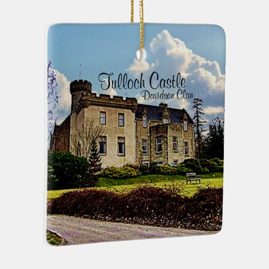 Leuke Schotse Davidson Clan Tulloch Castle Keramisch Ornament (Rechts)