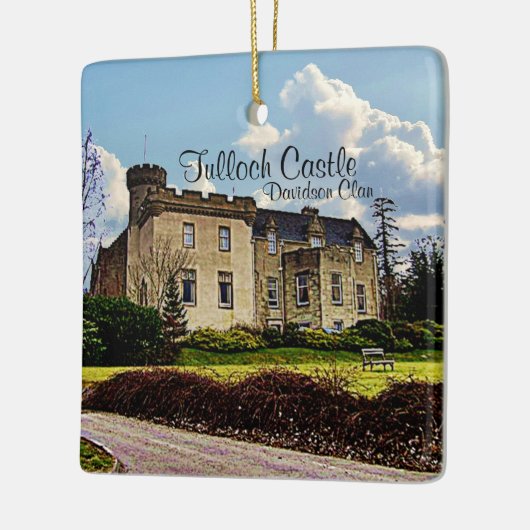 Leuke Schotse Davidson Clan Tulloch Castle Keramisch Ornament (Links)