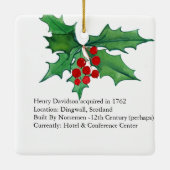 Leuke Schotse Davidson Clan Tulloch Castle Keramisch Ornament (Achterkant)