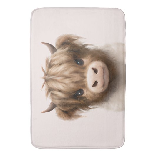 Leuke Schotse Hooglanden Koe Badmat (Voorkant Verticaal)