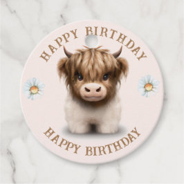 Leuke Schotse Hooglanden Koe Bedankjes Labels