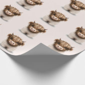 Leuke Schotse Hooglanden Koe Cadeaupapier (Hoek)