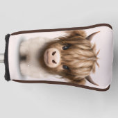 Leuke Schotse Hooglanden Koe Golfheadcover (Voorkant)