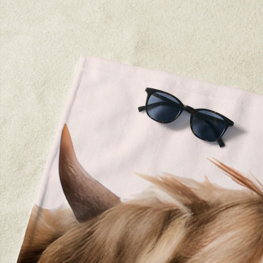 Leuke Schotse Hooglanden Koe Strandlaken (In situ)