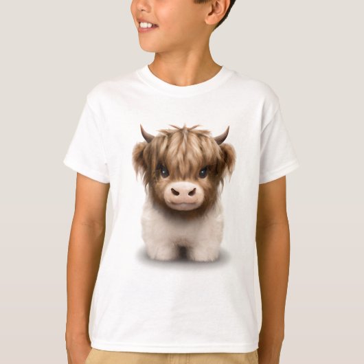 Leuke Schotse Hooglanden Koe T-shirt (Voorkant)