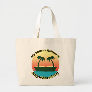 Leuke schrijvers Retraite Auteur Lifestyle Logo Ar Grote Tote Bag