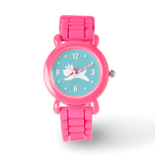 Leuke Scottie Dog Uw Achtergrond Kleur Horloge