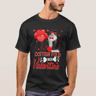 Leuke Scottish Fold is mijn Valentijnsdag kat minn T-shirt