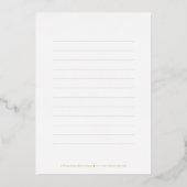 Leuke script echte folie afstudeer dankkaart uitnodiging (Achterkant)