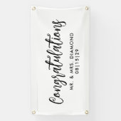 Leuke Script Felicitaties Auto Spandoek (Verticaal)