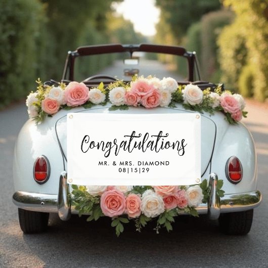 Leuke Script Felicitaties Auto Spandoek