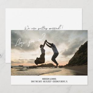 Leuke script lettertype volledige bloed foto Ben j Save The Date