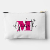 Leuke Script naam Monogram Cosmetische toilettas Etui (Achterkant)