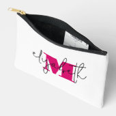 Leuke Script naam Monogram Cosmetische toilettas Etui (Open)