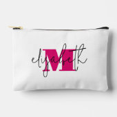 Leuke Script naam Monogram Cosmetische toilettas Etui (Voorkant)