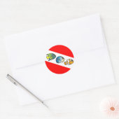 Leuke Scubadorable Duik Vlag Ronde Sticker (Envelop)