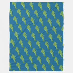 Leuke Seahorses patroon Fleece Deken