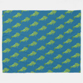 Leuke Seahorses patroon Fleece Deken (Voorkant (Horizontaal))