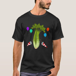 Leuke selderie groenten Gezond voedsel prei T-shirt