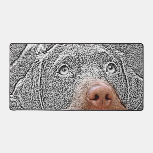 Leuke selectieve kleur hond foto bureau mat (Voorkant)