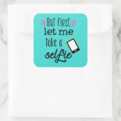 Leuke selfie liefhebbers word art sticker (Tas)