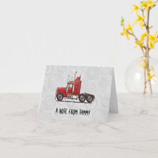 Leuke semi-Cabine Kaart (Gele Bloem)