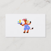 Leuke serveerster Koe Visitekaartje (Achterkant)