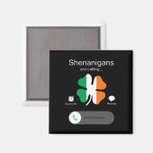 Leuke Shenanigans noemen St Patricks Day Iers Magneet (Voorkant / Achterkant)