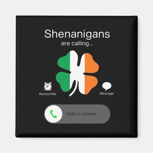 Leuke Shenanigans noemen St Patricks Day Iers Magneet (Voorkant)
